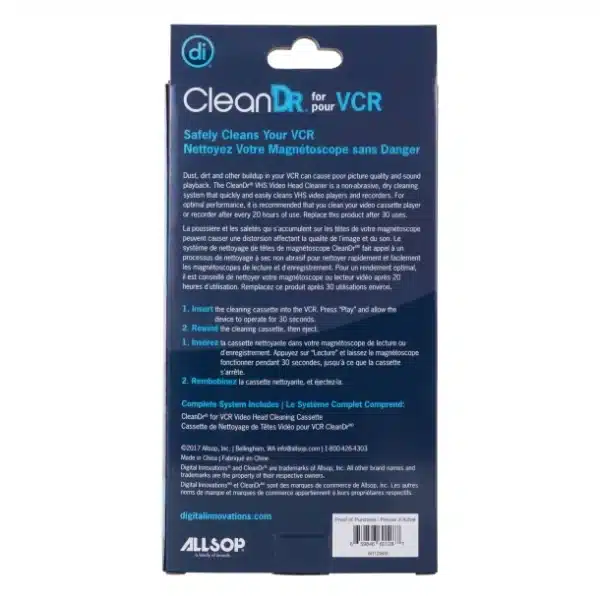 CleanDr VHS Video Head Cleaning Kit - Image 4