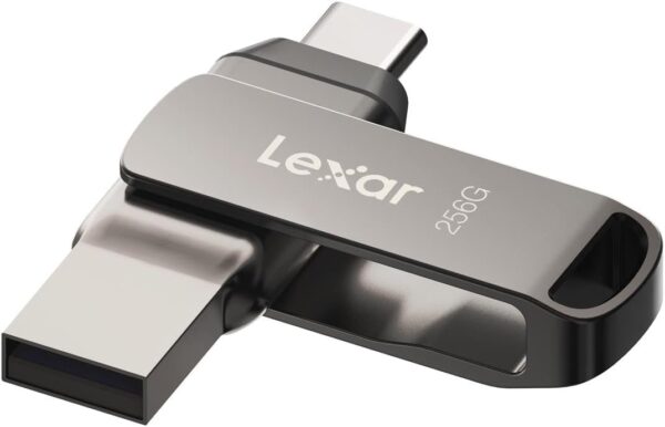 Lexar 256GB JumpDrive Dual Drive D400 USB 3.2 Type-C & Type-A Flash Drive