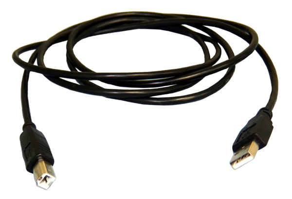 USB 2.0 Cable, 10 ft (USB A Male to USB B Male)