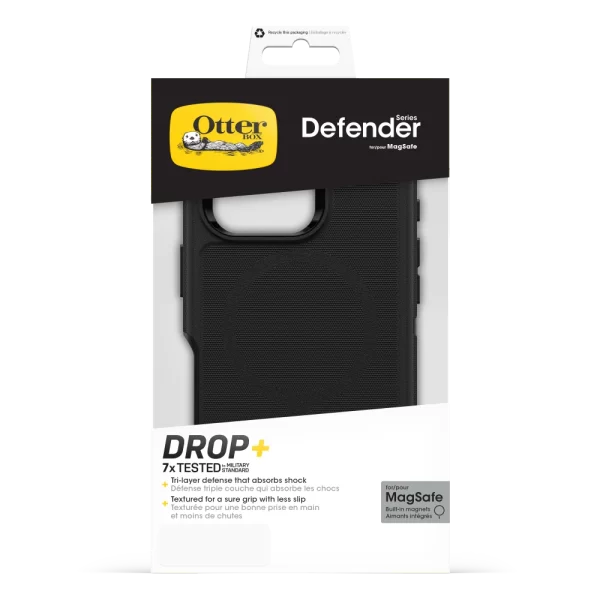 OtterBox - Defender Pro MagSafe Case for Apple iPhone 16 Pro - Black - Image 5