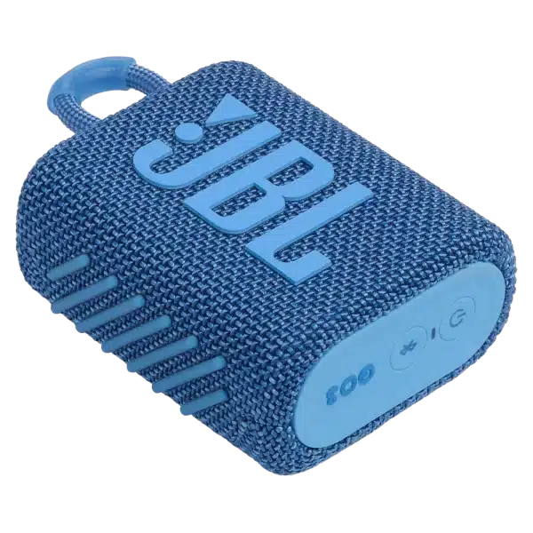 JBL Go 3 Eco Waterproof Bluetooth Speaker - Ocean Blue - Image 3