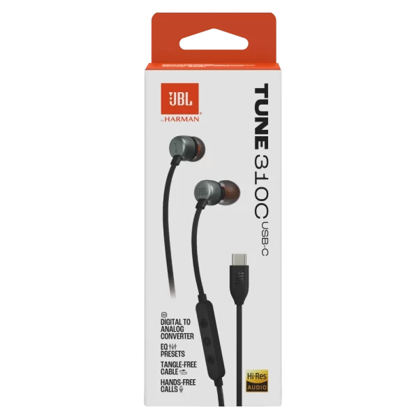 JBL - Tune 310C Wired In-Ear Headphones - Black - Image 7