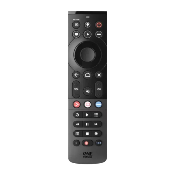 Smart Streamer 5-Device Backlit Universal Remote, Black