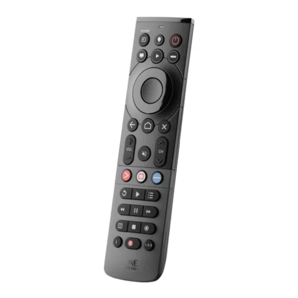 Smart Streamer 5-Device Backlit Universal Remote, Black - Image 2