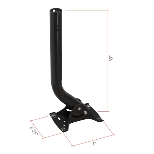 Channel Master J-Mount Antenna Mast – Durable and Versatile Antenna Mount (1.66" diameter) - Image 2