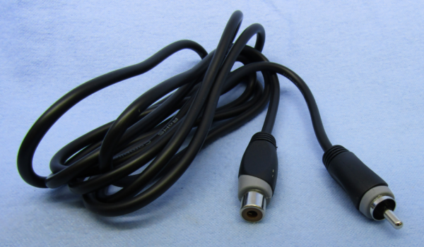 6 ft. RCA Plug to RCA Jack Audio Cable