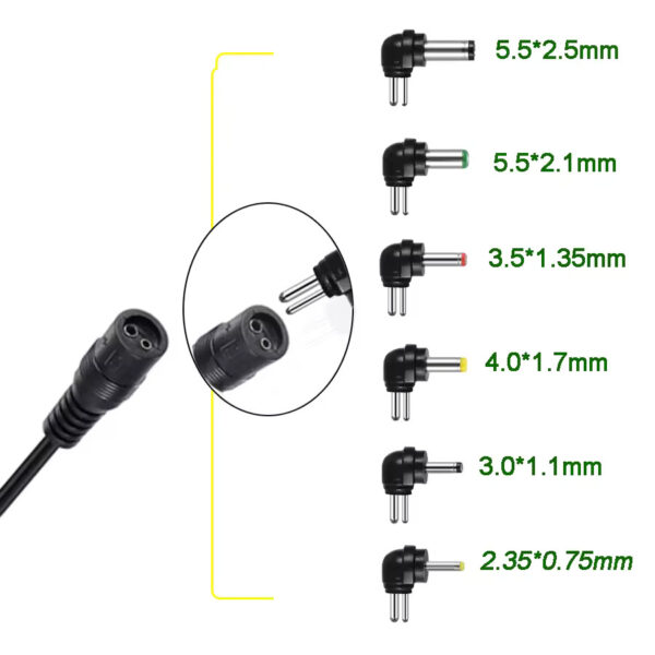 3-12V 2.5A 30W Adjustable AC to DC Power Adapter with USB Port - Image 3