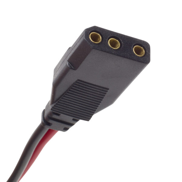 3-Pin 2-Wire CB Power Cord with Stripped Ends - Image 2