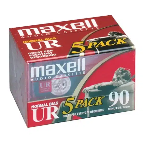 Maxell UR90 90-Minute Normal-Bias Cassette Tape (5 Pack) - Image 2