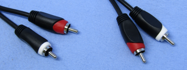 12ft Stereo RCA Jumper Cable – Red/White