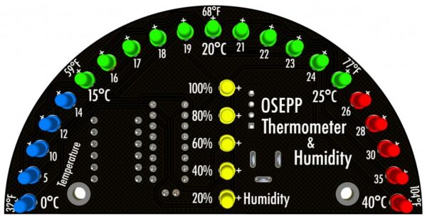 OSEPP Thermometer and Humidity DIY Solder Kit