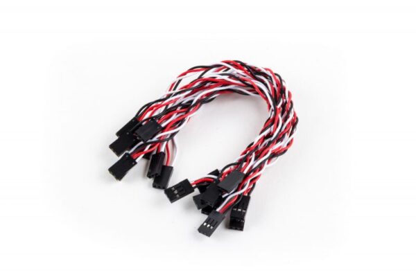 OSEPP 7" 3-Pin JST RE Female-to-Female Jumper Cables (10-Pack)