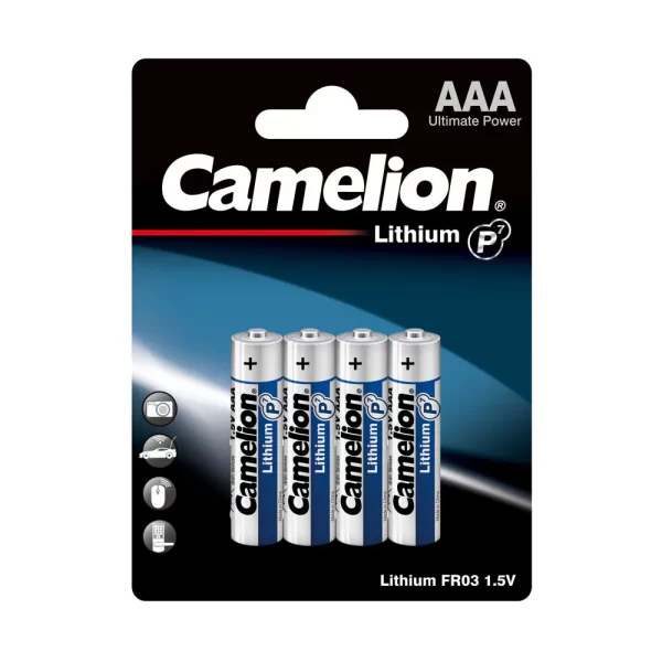 Camelion AAA P7 Lithium Primary Batteries (4-Pack) – Non-Rechargeable